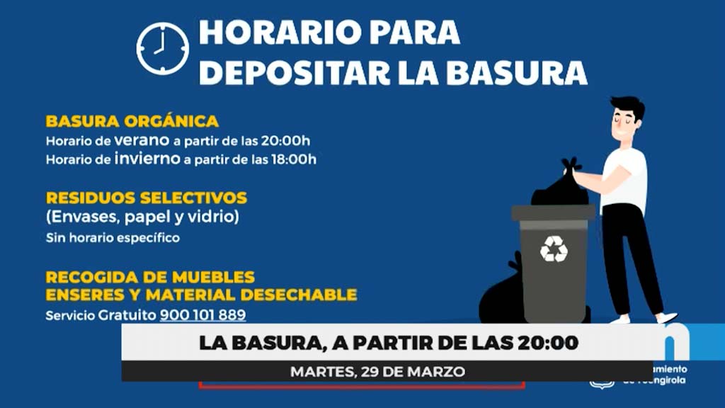 Lee más sobre el artículo Cambio horario para tirar la basura