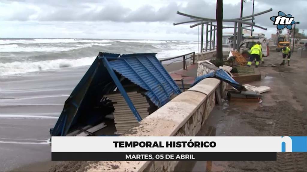 Lee más sobre el artículo El temporal provoca numerosos destrozos en playas, paseo y chiringuitos