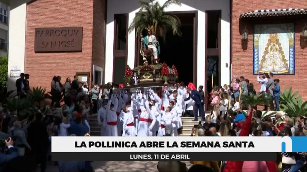 Lee más sobre el artículo Brillante recorrido procesional de la Pollinica para abrir la Semana Santa