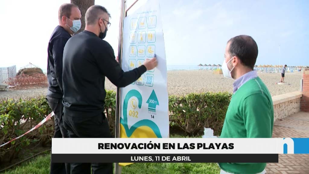 Lee más sobre el artículo El Ayuntamiento renueva la cartelería y vinilado del mobiliario y elementos de las playas.