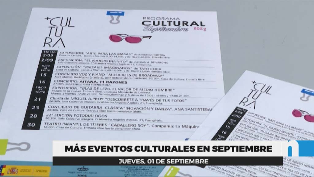 Lee más sobre el artículo Agenda cultural de septiembre