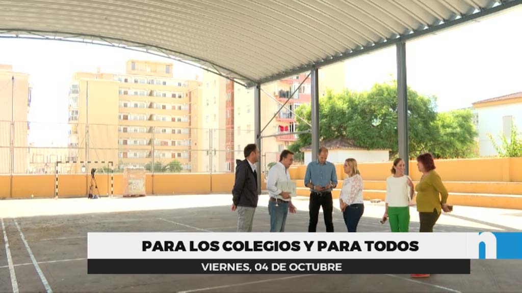 Lee más sobre el artículo Recta final de la cubrición de los patios de los colegios Los Boliches y El Tejar