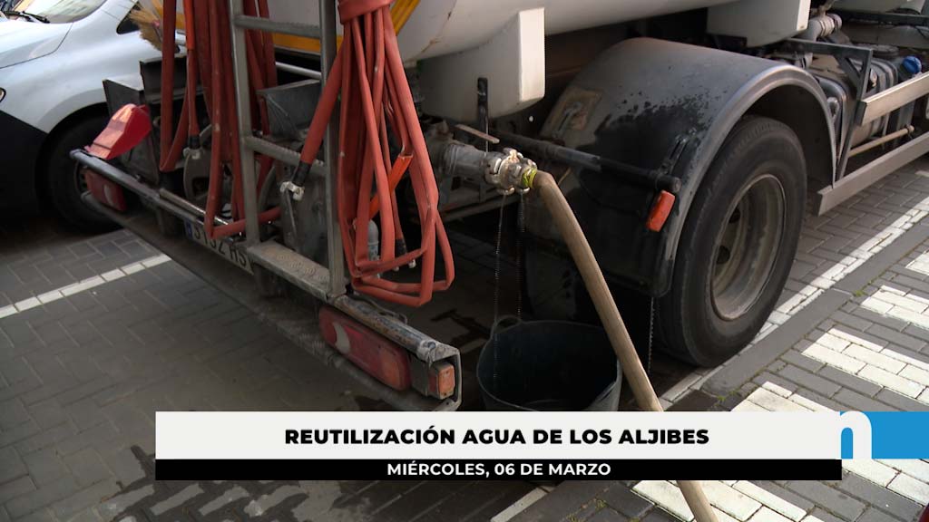 Lee más sobre el artículo El Ayuntamiento usa agua del vaciado de aljibes para riego y limpieza