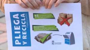 Campaña para concienciar sobre el uso de los contenedores de papel y cartón