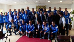 La alcaldesa recibe a la Selección de Eslovaquia de veteranos, encabezada por Antonín Panenka