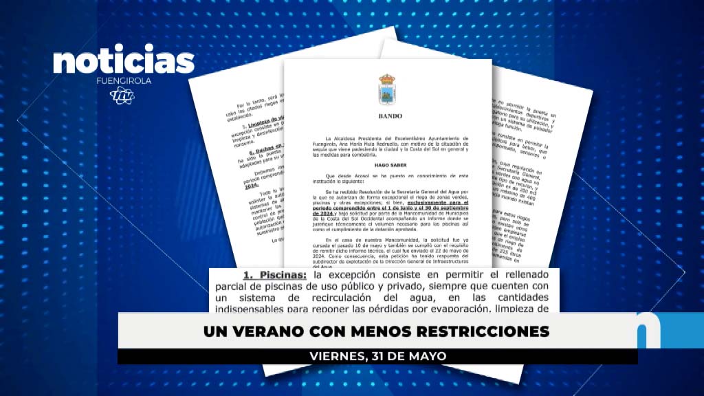 Lee más sobre el artículo Bando Municipal de sequía con menos restricciones para el verano