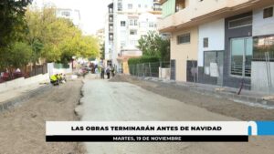 La remodelación de la calle Feria de Abril alcanza el 50% de su ejecución