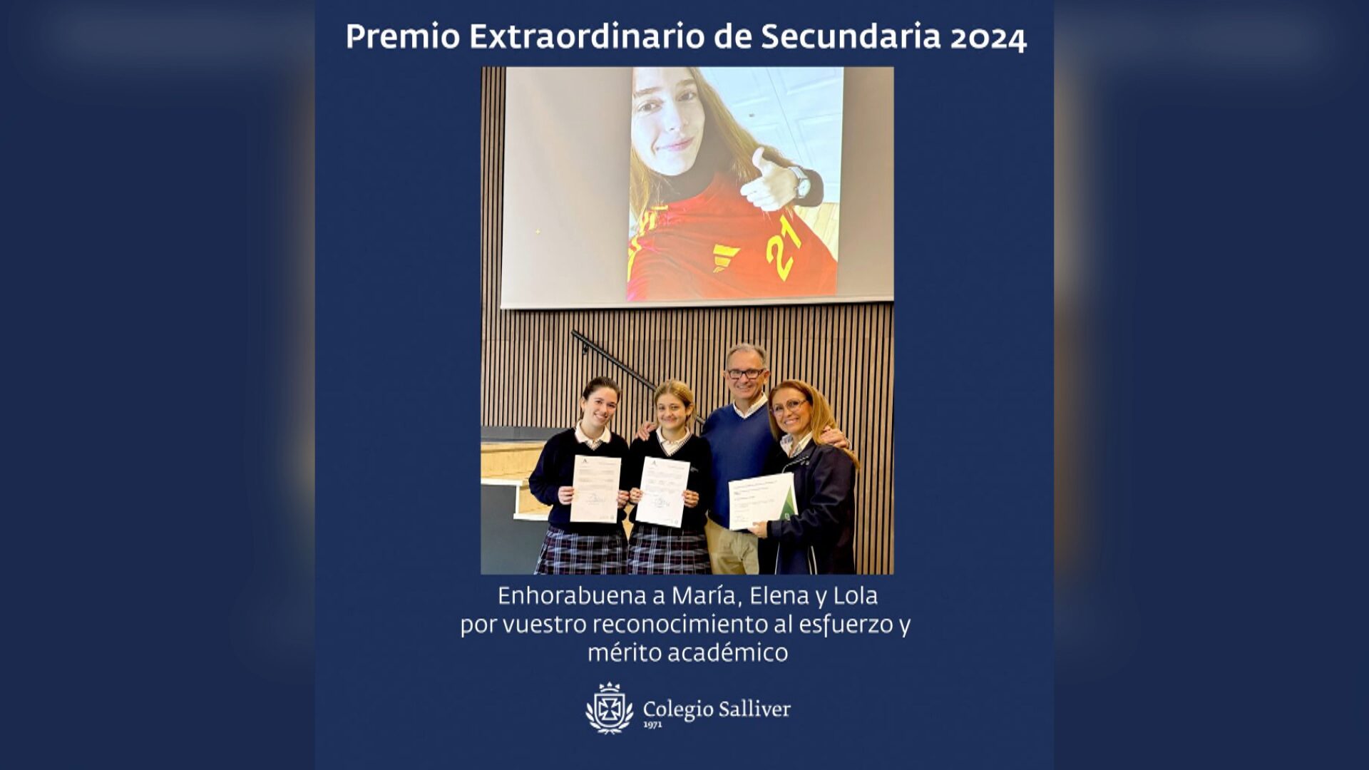 Lee más sobre el artículo Tres alumnas del Colegio Salliver reciben la distinción de Premio Extraordinario de Secundaria
