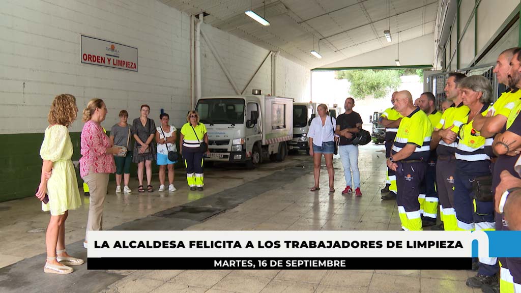 Lee más sobre el artículo La alcaldesa agradece a los trabajadores de Limpieza su esfuerzo este verano
