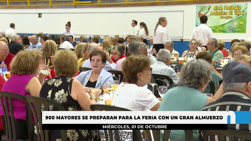 Lee más sobre el artículo Cerca de un millar de mayores participa en el Almuerzo Homenaje previo a la Feria