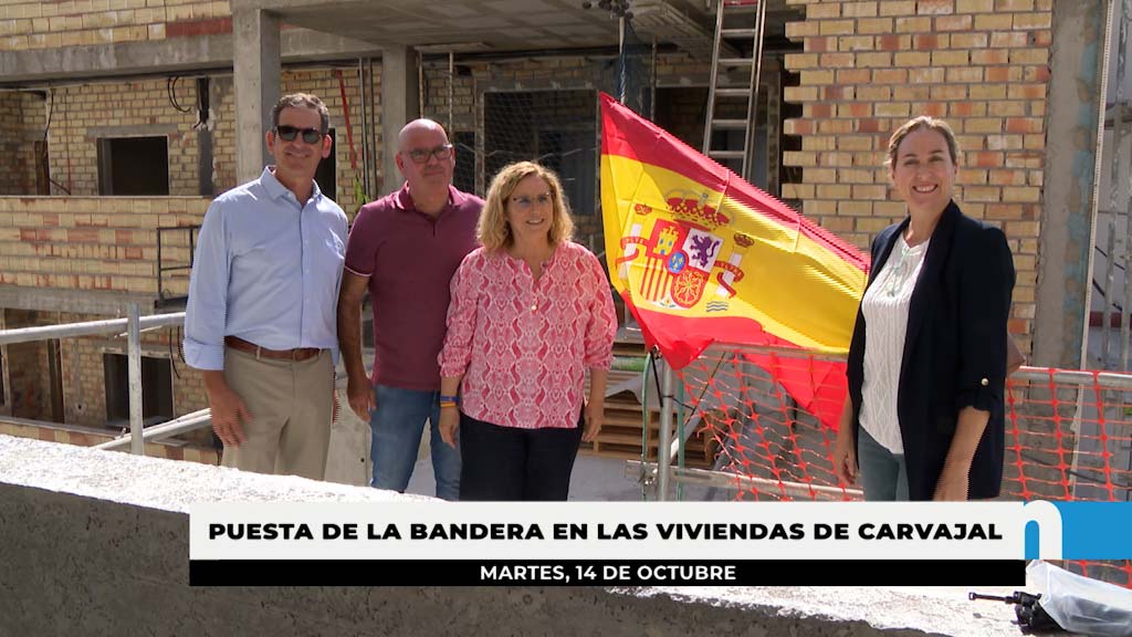Lee más sobre el artículo Puesta de bandera de la nueva promoción de viviendas municipales de Carvajal