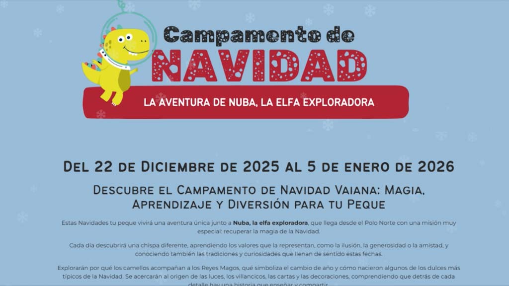 Lee más sobre el artículo Abierto el plazo de inscripción para la Escuela de Navidad