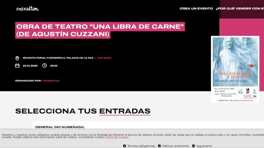 Lee más sobre el artículo Teatro Mijas representará en el Palacio de la Paz “Una libra de carne”