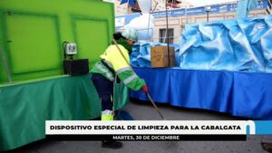 41 personas formarán parte del dispositivo extraordinario de limpieza de la Cabalgata de Reyes