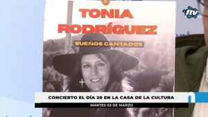 La malagueña Tonia Rodríguez actuará el viernes 20 en la Casa de la Cultura