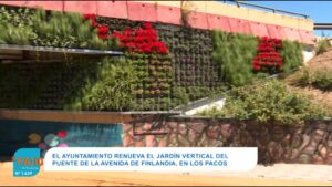 Jardín de entrada a Los Pacos