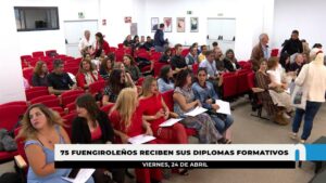 75 fuengiroleños reciben sus diplomas tras completar distintos cursos de formación