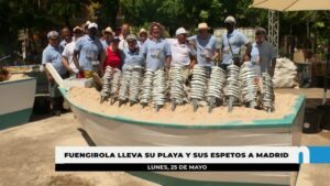 Fuengirola se promociona en Madrid repartiendo más de 3.000 raciones de sardinas espetadas