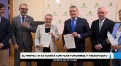 La alcaldesa y el consejero de Salud firman el protocolo de construcción del Centro de Urgencias 24 horas